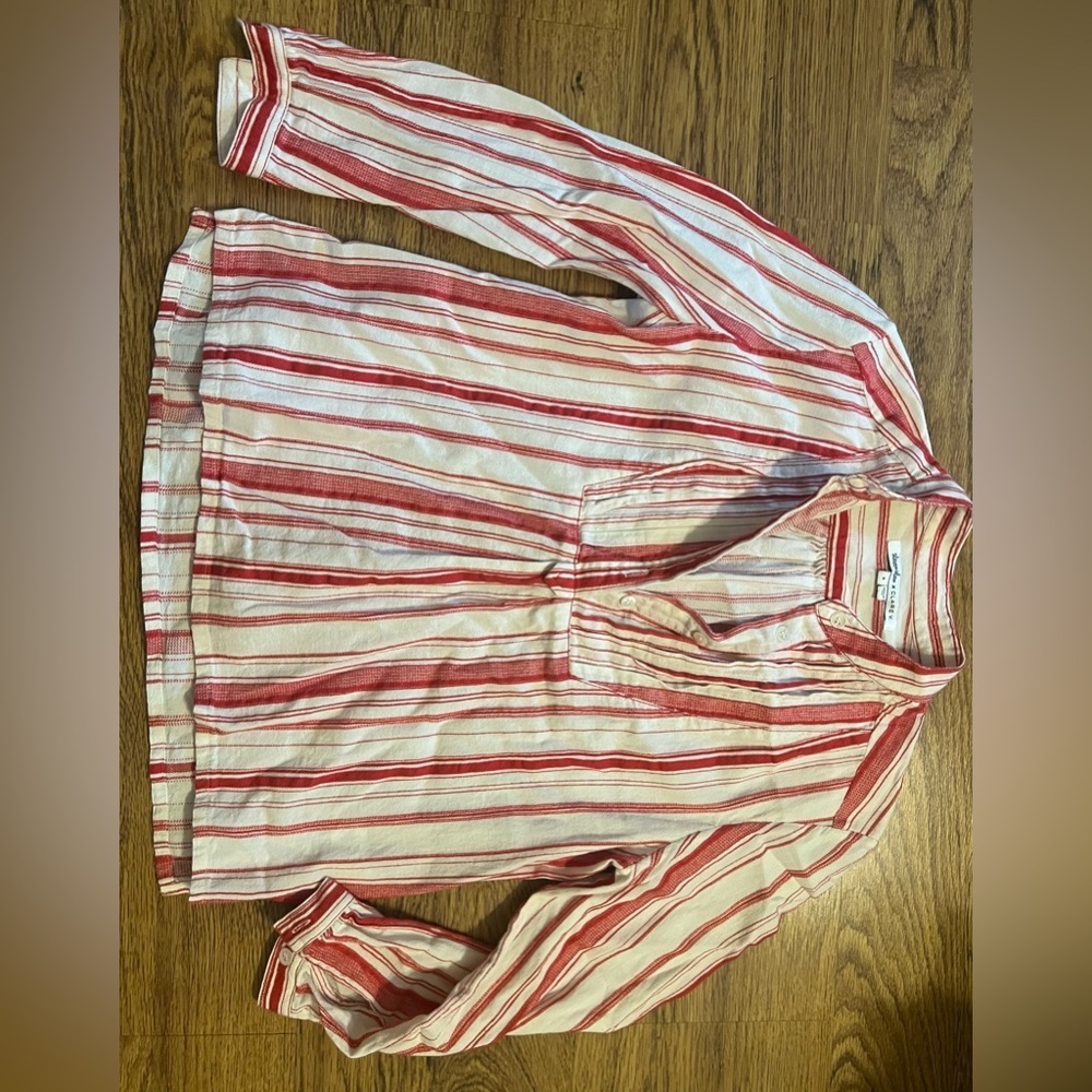Clare V x Steven Alan Red and White Striped Women’s Blouse